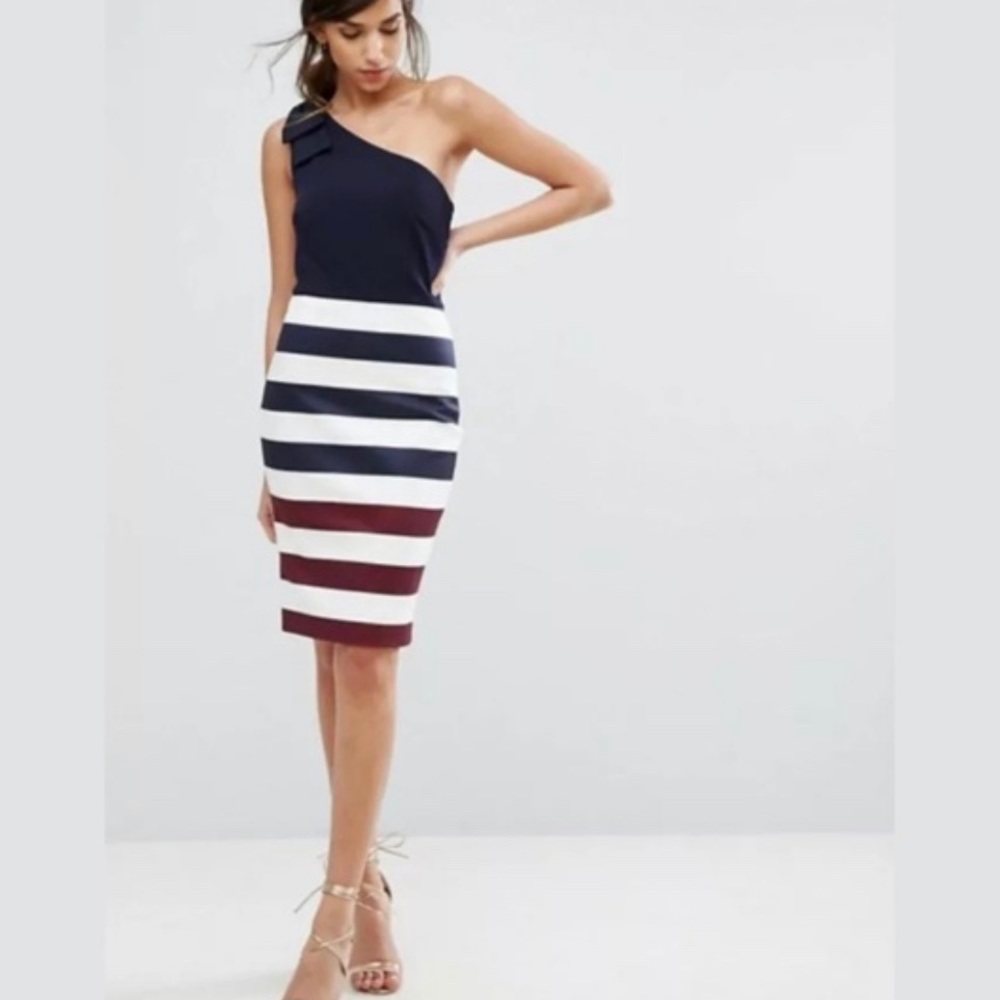NWOT Ted Baker Regatta striped dress (Size 6)